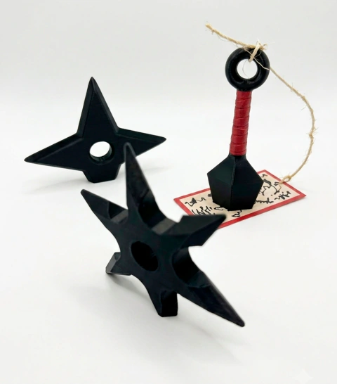 Kit 3 Ímãs - Kunai e Shurikens