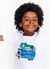 Conjunto Infantil Camiseta + Bermuda Menino Estampa Ondas - Tam. 2 a 12 anos - comprar online