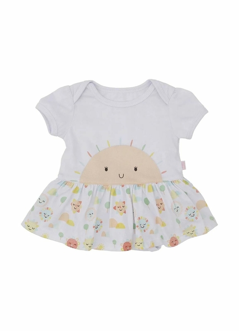 Body Infantil Menina Estampa Solzinho - Alphabeto