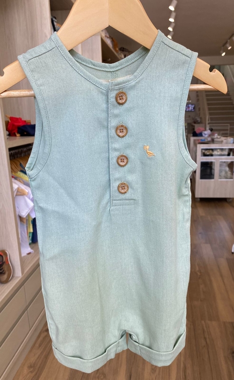 Macacão Linho Oliva (Dudes)