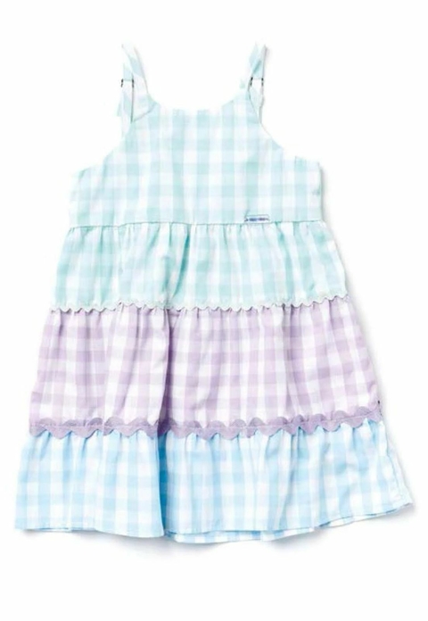 Vestido Bebê Vichy Xadrez Camu Camu