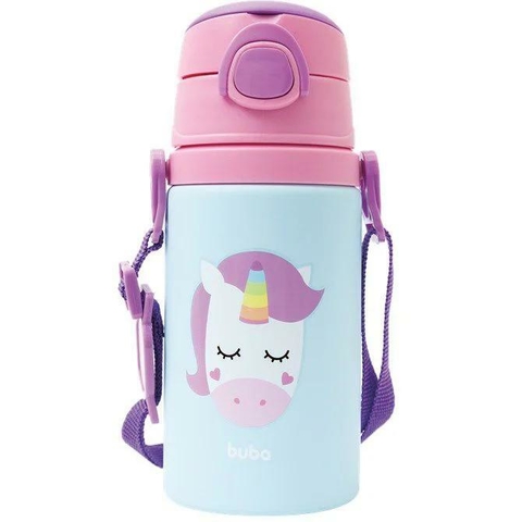 Garrafinha De Aluminio Animal Fun Unicórnio, BUBA