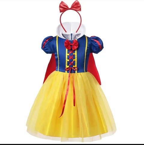 Fantasia Branca De Neve Infantil Luxo
