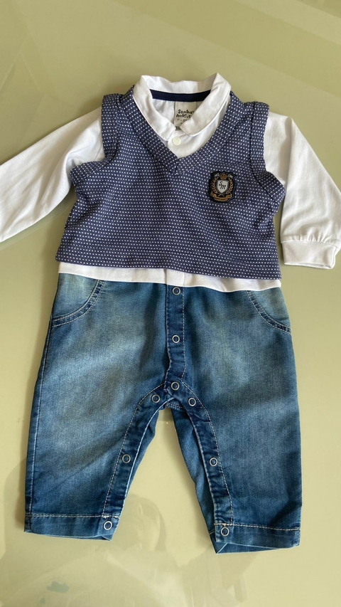 MACACÃO LONGO MASCULINO COM JEANS SONHO MÁGICO