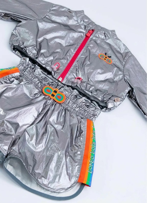 Casaco Infantil Menina Borbobola – Tam. 1 a 10 anos – Grafite