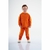 Conjunto de Inverno com Blusão e Calça em Moletom para Menino (Laranja) Up Baby