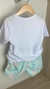 Conjunto T shirts e short -DUDES na internet