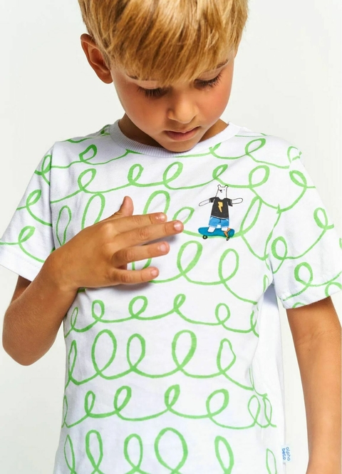 Camiseta Infantil Menino Estampa Urso Radical