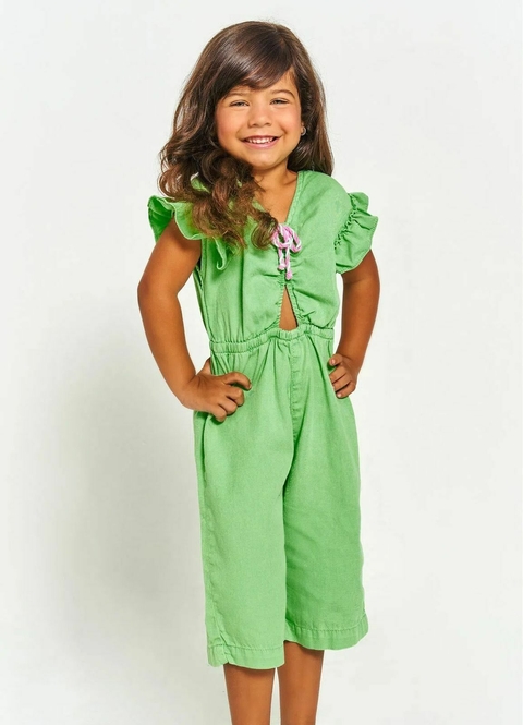 Macacão Infantil Menina Jardim de Asas – Kiwi