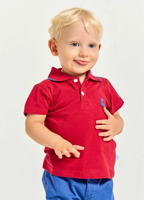 Polo Estampa Dino Espacial - Tam. 3 a 18 meses - Jambo