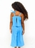 Imagem do Conjunto Infantil Menina Bata + Pantacourt Estampa Eu Amo Frutinhas – Tam. 2 a 12 anos – Azul