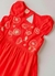 Vestido Infantil Estampa Coração Bate Bate– Tam. 2 a 12 anos – Vermelho - Anjinho da guarda