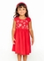 Vestido Infantil Estampa Coração Bate Bate– Tam. 2 a 12 anos – Vermelho - comprar online