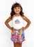 Regata Infantil Menina Estampa As Cores do Verão