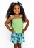 Conjunto Infantil Meninoa Bata + Short Estampa A Vida Secreta das Sereias - Tam. 2 a 12 anos