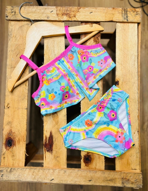 Biquini Rosa e Azul ALPHABETO