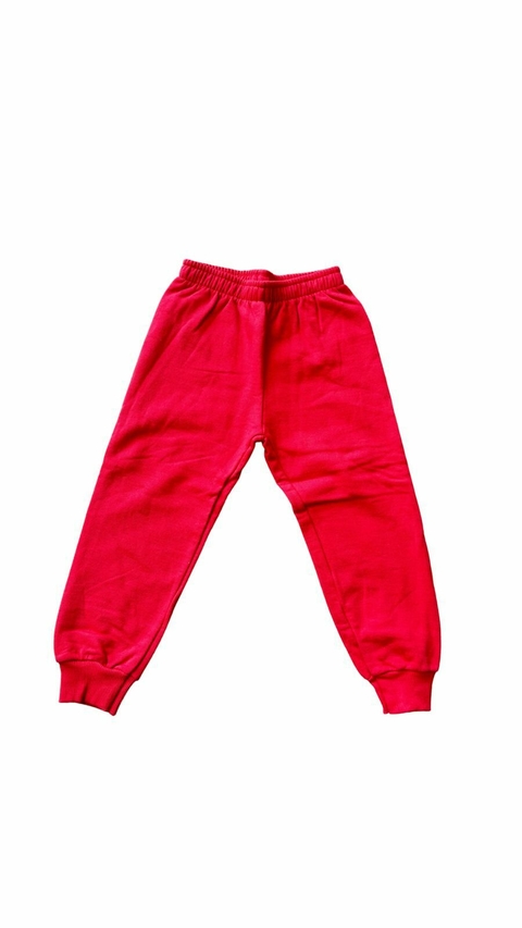 CALÇA MOLETOM BEBê VERMELHA