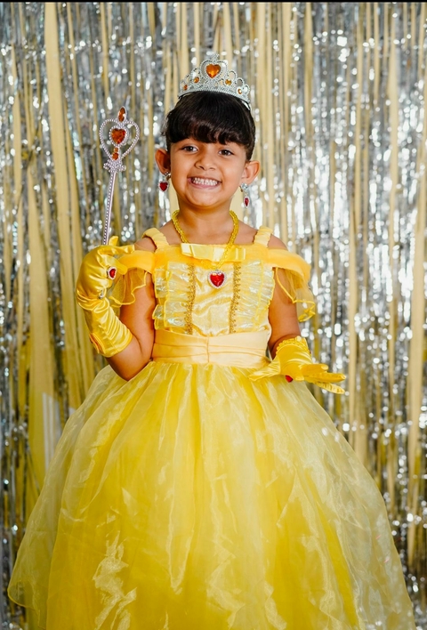 FANTASIA VESTIDO BELA E A FERA