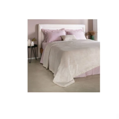 Cobertor queen En Vogue cor bege - comprar online