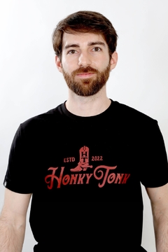 Camiseta Honky Tonk - Classic Boot - Preta