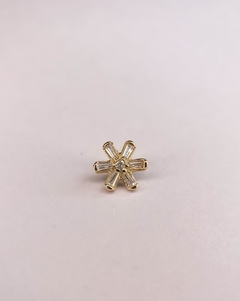 Topo Flower ouro 14 K