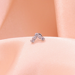 Labret em V Titânio - comprar online