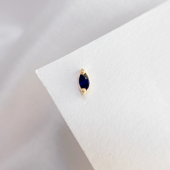 TOPO SAFIRA NAVETTE OURO