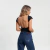 Top Rusty All Ova slim fit negro - comprar online