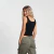 Musculosa Dylan Skimmer negra - comprar online
