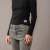 Remera Rusty Essentials Ribbed - Black en internet