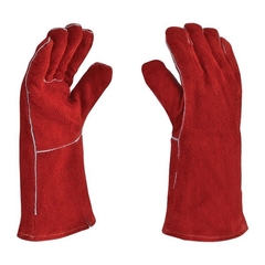 Guante tipo soldador (rojo)