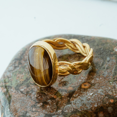 Anillo Ojo de tigre (unisex)