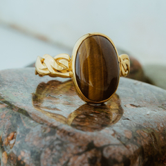 Anillo Ojo de tigre (unisex) - comprar en línea