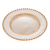 Sousplat de Cristal Coração Âmbar Metalizado 32cm Lyor - comprar online
