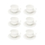 Cj 6 Xícaras P/Café C/Pires de Porcelana Fancy Branco 90ml Wolff