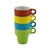 Cj 4 Xícaras P/Café de Porcelana Coloridas 60ml C/Suporte Bon Gourmet na internet