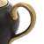 Bule Para Café/Chá de Porcelana Preto Fosco/Dourado Dubai 1 Litro Wolff na internet