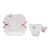Cj 6 Xícaras P/Café C/Pires de Porcelana Branca Borboletas 100ml Wolff na internet