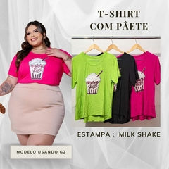 T SHIRT MILK SHAKE -  Roupas Plus Size Femininas  Imperdível | EMPODERATTA
