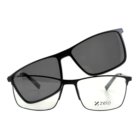 Armação Clip-On Zelo Ponte anatômica ZE 0134 C1 2.C.1