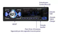 Som Auto Rs-2714br Plus Fm Bluetooth Micro Sd Usb Roadstar - comprar online