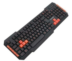 Teclado gamer Multilaser TC160 QWERTY português Brasil cor preto - ELETRÔNICA DU VALE