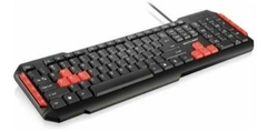Teclado gamer Multilaser TC160 QWERTY português Brasil cor preto na internet
