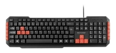 Teclado gamer Multilaser TC160 QWERTY português Brasil cor preto