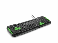 Teclado Gamer Com Hotkeys Preto/verde Multilaser - Tc201