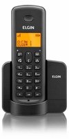 Telefone Sem Fio Elgin TSF8001 - Identificador de Chamada Viva Voz Preto