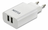 Carregador De Celular Com 2 Saídas Usb 5v 2.1a Bivolt
