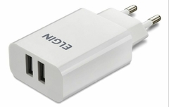 Carregador De Celular Com 2 Saídas Usb 5v 2.1a Bivolt