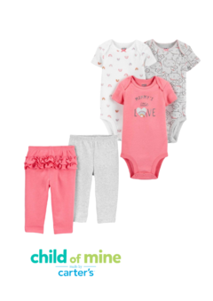 Kit Body e Calças 5PÇS - CHILD OF MINE by Carter´s