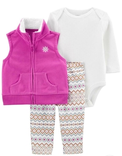 Conjunto Colete Pink Fleece - CARTER´S